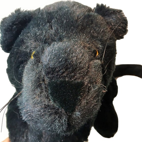 RARE Heunec Black Panther Big Jungle Cat Plush 28" - Picture 8 of 9